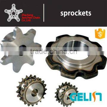 Customizable teeth heat treatment double pitch sprockets