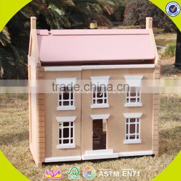 2017 High Quality Children Wooden Victorian Dolls House W06A236 photo-5