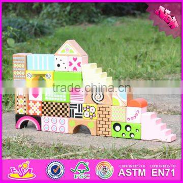 2017 New Design 28 Pieces Educational Kids Wooden Toy Building Blocks W13A120 photo-6
