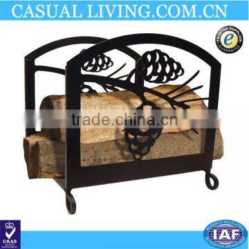 Black Wrought Iron Burning Wood Stove