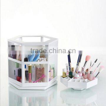 High Quality ABS Big Rotatable Cosmetics Display Shelf Wholesale photo-4