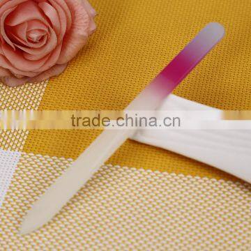 Colorful Dull Polish Glass Silicone Handle Finger Nail File in Beauty Salon photo-5