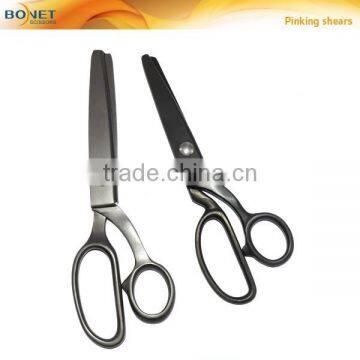 S21021/SPI0002 LFGB Certificated 8-1/4'' & 9" High Quality Stainless Steel Full Titanium Cloth Scissors Pinking Shears photo-1