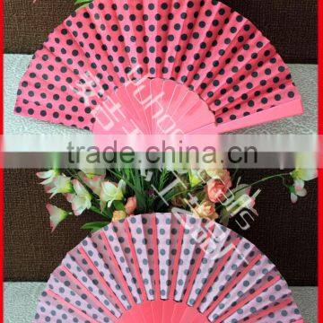 Fabric Hand Fan Dot Design photo-2
