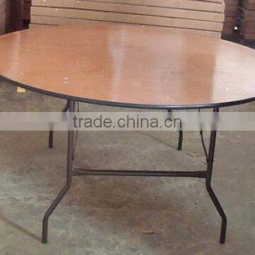 Used Plywood Banquet Round Folding Tables For Sale photo-2