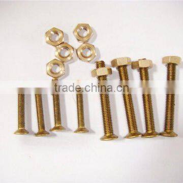 countersunk head machine Brass mooring screw