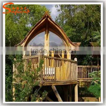 China Factory Manufacture Make Artificial Fiber Glass Tree House photo-4
