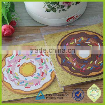 High quality custom silicone cup coaster for tea or coffee