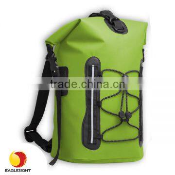 Dry bag with shoulder straps