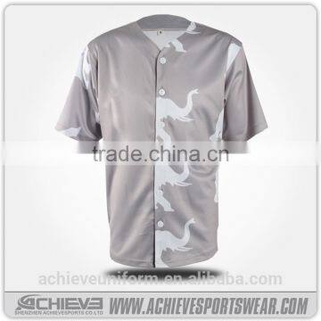 2017 Custom Plain Baseball Jersey Shirts Design Baseball Uniforms photo-3