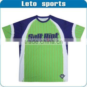 custom greenl stripes t shirt for man polyester apparel