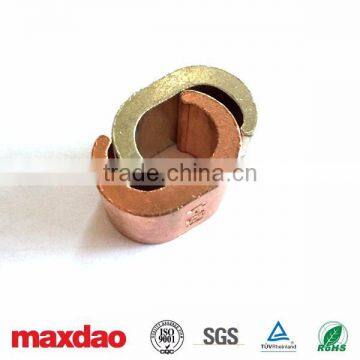 Copper or tinned copper C clamp for electric power wire and cables