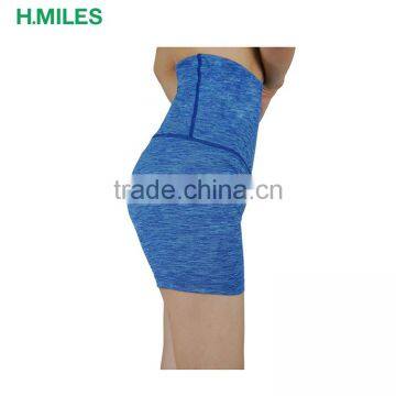 OEM High Quality Gym Elastic Comfortable High Wasit Yoga Shorts Pants photo-2