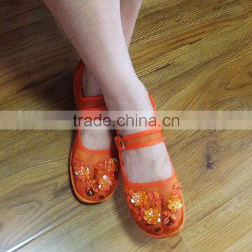Woman Embroidery Sandals stock 140703c