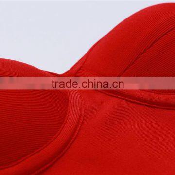 2015 Top Quality Stripless Red And Gold Joining Together Celebrity Bodycon Fashion Dresses Elegant Evening Sexy Dress photo-4