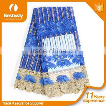 FL1213-4 100% Polyester Embroidery and Beaded French Laces Fabric photo-5