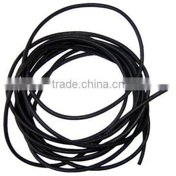 ROUND Black Leather Cords