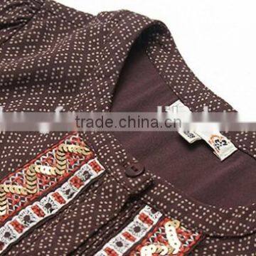 Fall Boutique Girl Clothing Vintage Long Sleeve 100% Cotton Casual Girl Child Dress Custom High Quality photo-6