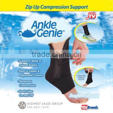 Adjustable Black Neoprene Ankle Support Outdoor Sports - Waterproof Ankles Brace Elastic Ankle Feet Care - Accept Custom photo-6
