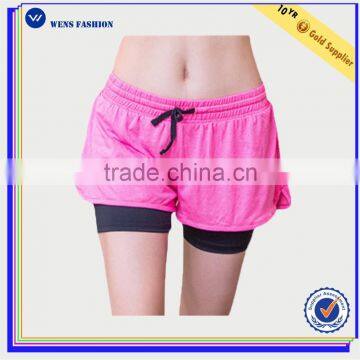 Last Design Athletic Wear Cheap Exercise Clothes Run Short Gym Women