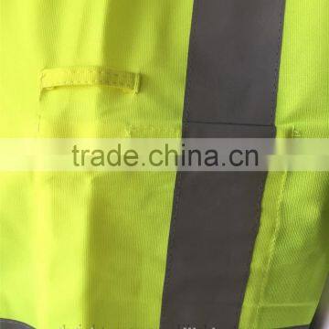 ANSI Safety Tricot Vest With Hook and Loop Fastener for Usa Market photo-3