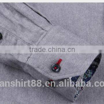 Shirt New Fashion 100% Cotton Business Shirt for Men Button Down Long Sleeve photo-4