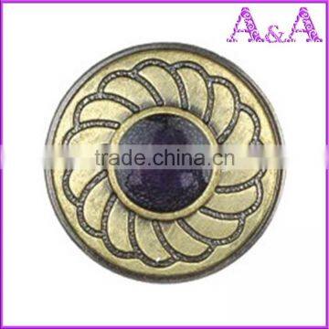 Custom Stone Jeans Buttons With Rhinestone for Apparel Various Designs Customized photo-3
