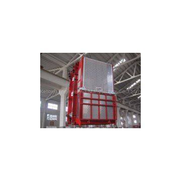 OEM Red Construction Hoist Parts Building Lifter Single Elevator Cage for Oil Fields