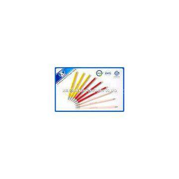 Silk Screen Printing kids 3 Colors recycled paper pencils red pink yellow 7.5 inch