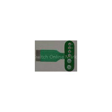 Eco Green PET Tactile Single Membrane Switch Metal dome Membrane Switch