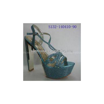 Rubber Sole Lady Low Heel Dress Shoes