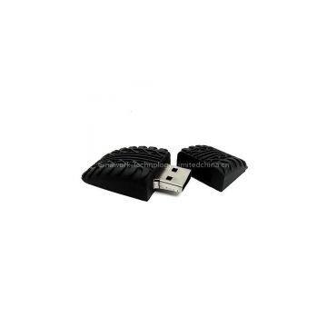 PVC Tyre Shaped USB Key Data Memory Stick For Promotions