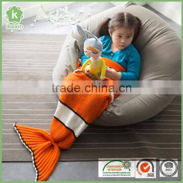 Warm Handmade Sleeping Clownfish Blanket