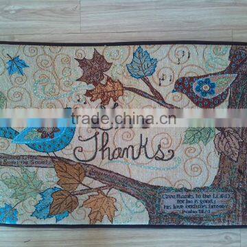 Popular Bird Design Jacquard Door Mat