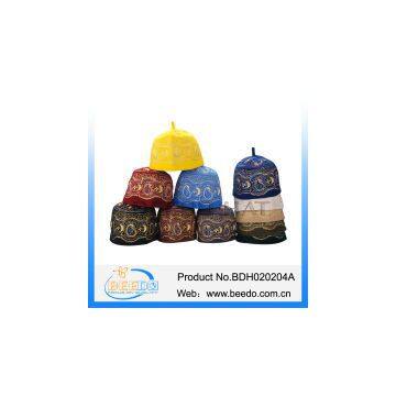 New product Embroidery Muslim Wool Felt Hat