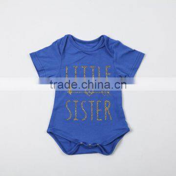 Summer 13 Colors Solid Color Gold Stamp Letters Designs Toddler Rompers For 0-24 Months In Stock photo-3