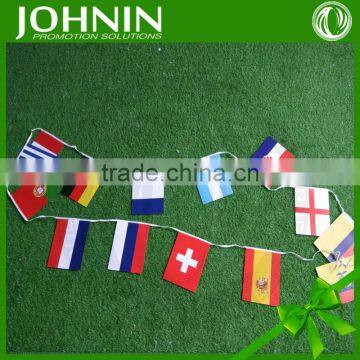 Customized Eco-friendly Promotional Both Sides Printed Paper Bunting Flag