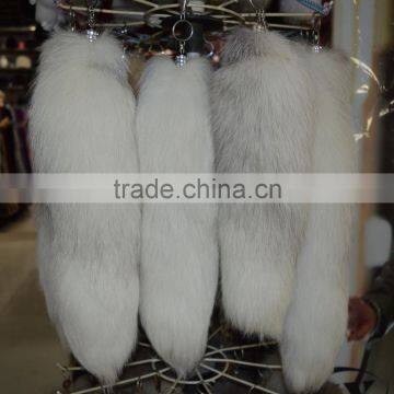 SJ770-01 New Arrival Very Big Whole Fox Tail Accessory with Keyring