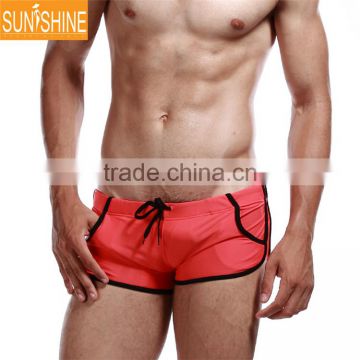 Solid 5 colors Polyamide Man Swim Trunks Shorts With Side Hand Pockets