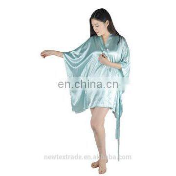 2015 Long Design Summer Polyester Fabric Bathrobe