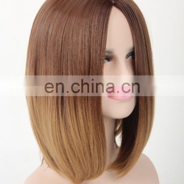 MFW-0099 Top New beauty short synthetic fashion source hair wig, gradient color wig