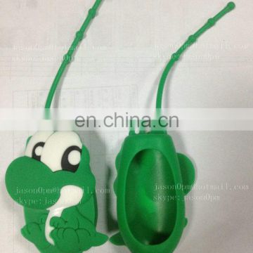 Frog shaped hand sanitizer silicone bottle holder for sanitizer bottle