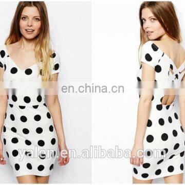 2014 latest fashion Dot Print Dress