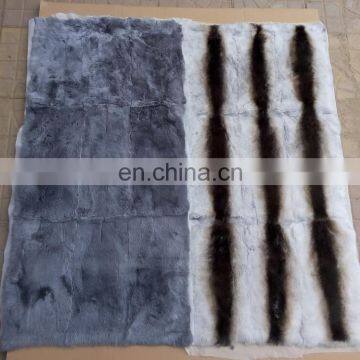 Factory Wholesale Raw or Dyed Color Thick and Soft Real Rabbit Fur Skin Plate photo-5