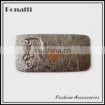 pu Leather Labels or Patches for Garment and Bags