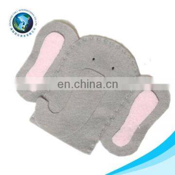 China Yiwu Factory cheap price handmade cute custom elephant animal felt finger puppet