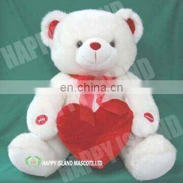 HI AZO high quality happy funny teddy bear with love heart for valentine on sale