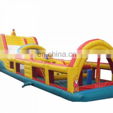 Good quality pvc material cheap inflatable obstacle course for sale