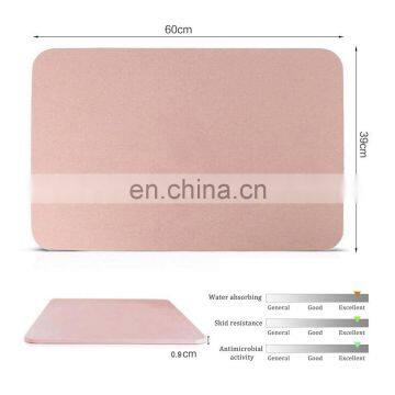 Natural Diatomite Water Absorbent Foot Pad Fast Dry Bath Ground Mat Anti-Slip Bathroom Floor Cushion photo-2