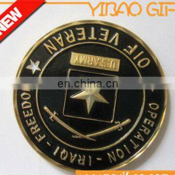 2015 promotional metal filling with color custom collection coin